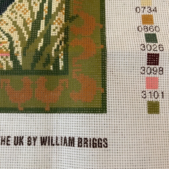 Ehrman Tapestry Needlepoint Kit Hen Rooster Ann Blockley England No Instruction - Picture 7 of 10